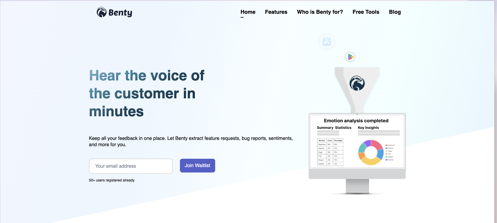 Benty.ai screenshot